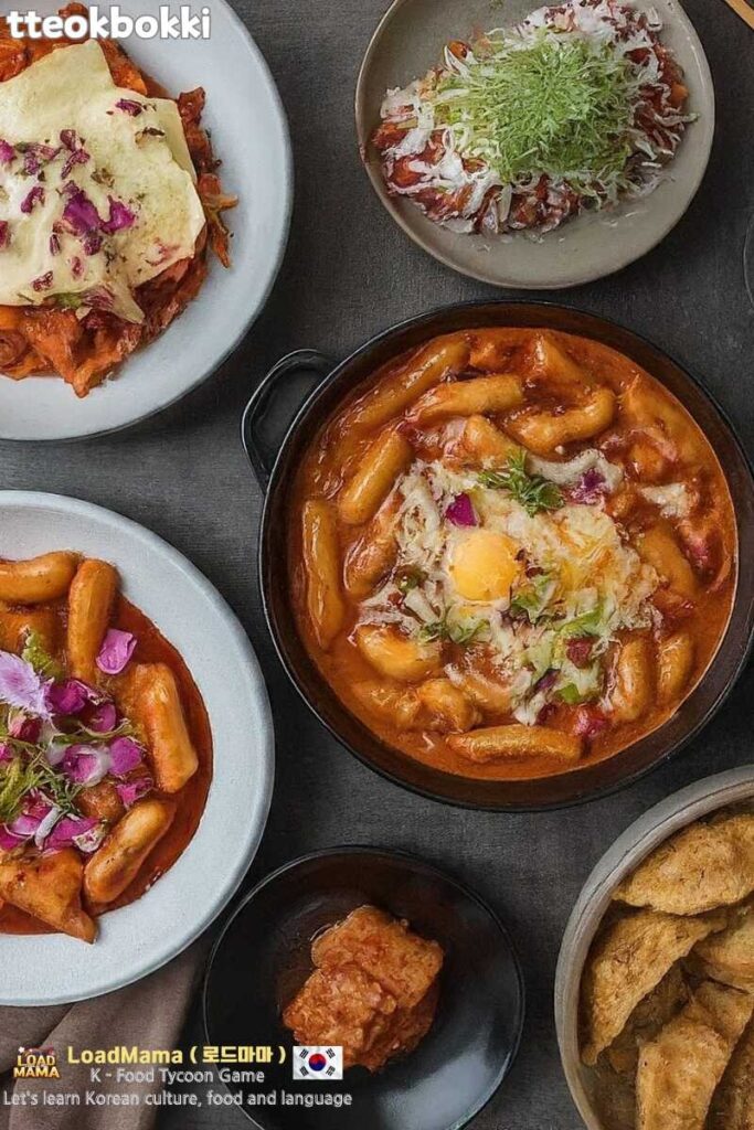 원조 크림 짜장 치츠 마라 떡볶이