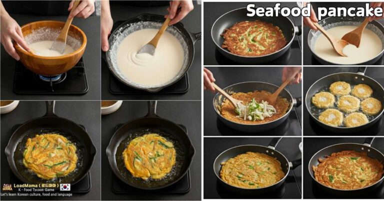 🌊 Haemul Pajeon: A Crispy & Savory Symphony! Korea’s Signature Pancake, Best Enjoyed with Makgeolli! 🍶😋