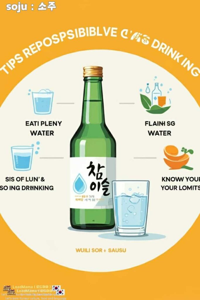 🍻 Drink responsibly Tips for enjoying soju in a healthy way