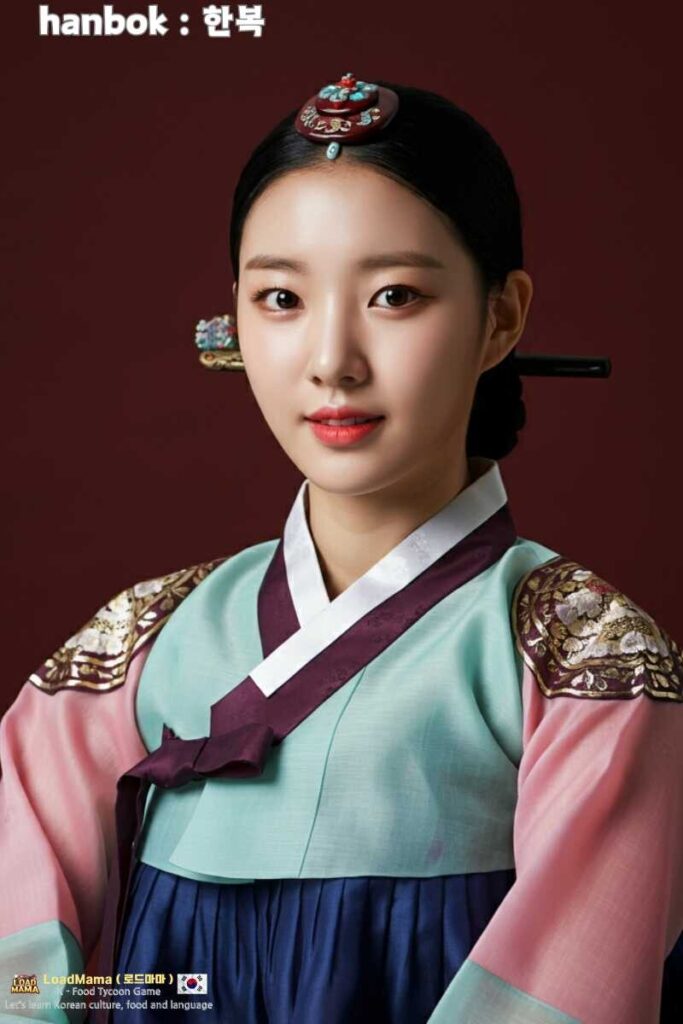 Beautiful woman in hanbok