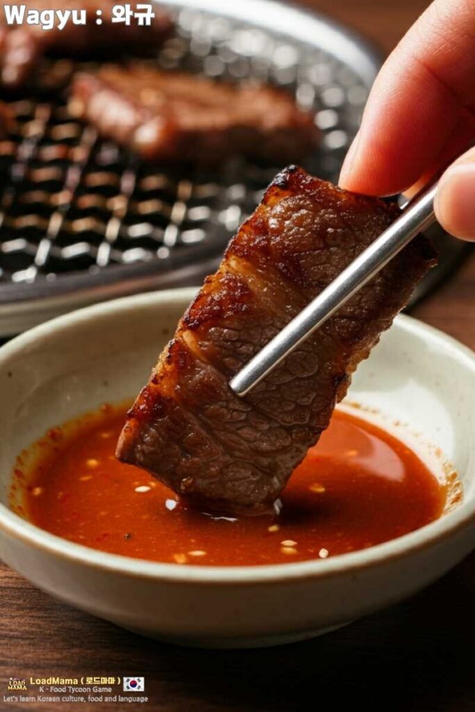 Flavorful Dip, Savoring Wagyu with Ssamjang