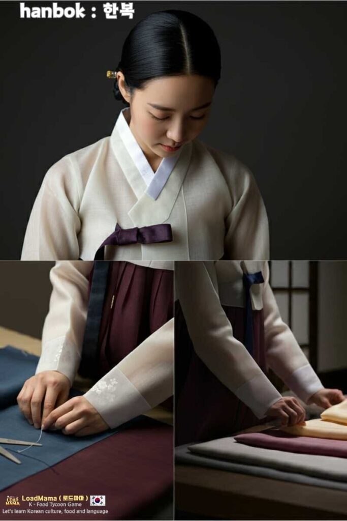 Hanbok custom tailoring composition