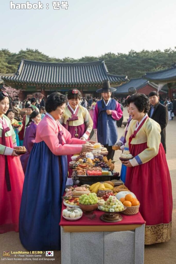 Korean Chuseok holiday and Hanbok