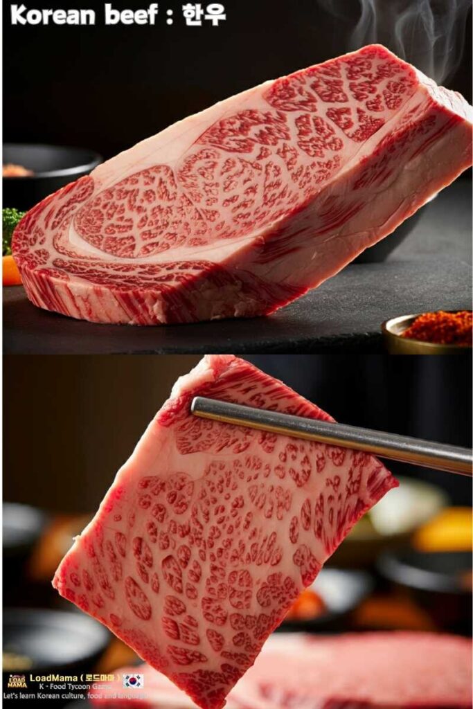 Marbled Hanwoo Beef, A Close-Up