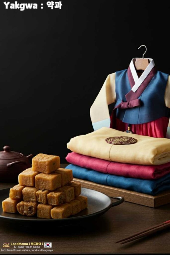 🇰🇷 Elegant Yakgwa with Traditional Korean Hanbok