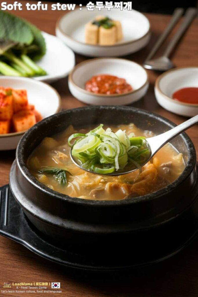 🍻 Enjoying a Warm Soondubu Jjigae with Friends & Soju